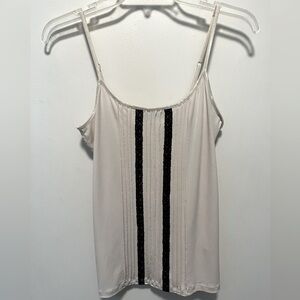 The Limited. Camisole/tank top.  Creme colored with black lace.   Size M.